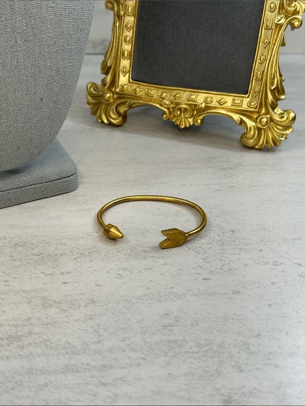 Tiklari Gold Arrow Torque Cuff Bracelet